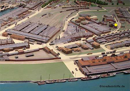 K&ouml;ster-Modell Fischereihafen Weserm&uuml;nde/Geestem&uuml;nde - Fischmehlfabrik "Unterweser", Fuhrmann & Co (Foto1)