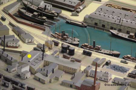 K&ouml;ster-Modell Fischereihafen Weserm&uuml;nde/Geestem&uuml;nde - Fischmehlfrabik J.H. Wilhelms (Foto1)