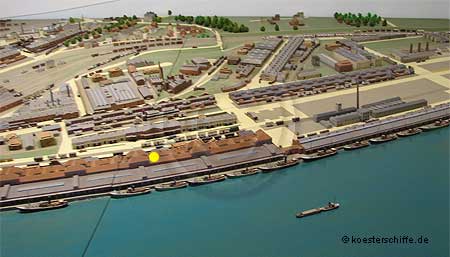 K&ouml;ster-Modell Fischereihafen Weserm&uuml;nde/Geestem&uuml;nde - Halle X (Foto1)