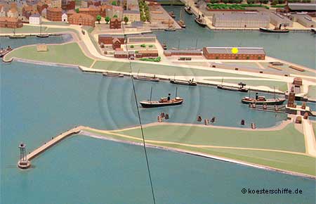 K&ouml;ster-Modell Fischereihafen Weserm&uuml;nde/Geestem&uuml;nde - Institut f&uuml;r Seefischerei und Fischerei-Museum (Foto1)