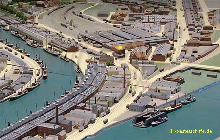 K&ouml;ster-Modell Fischereihafen Weserm&uuml;nde/Geestem&uuml;nde - Seemannsheim (Foto2)
