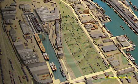 K&ouml;ster-Modell Fischereihafen Weserm&uuml;nde/Geestem&uuml;nde - Seebeck-Werft (Foto2)
